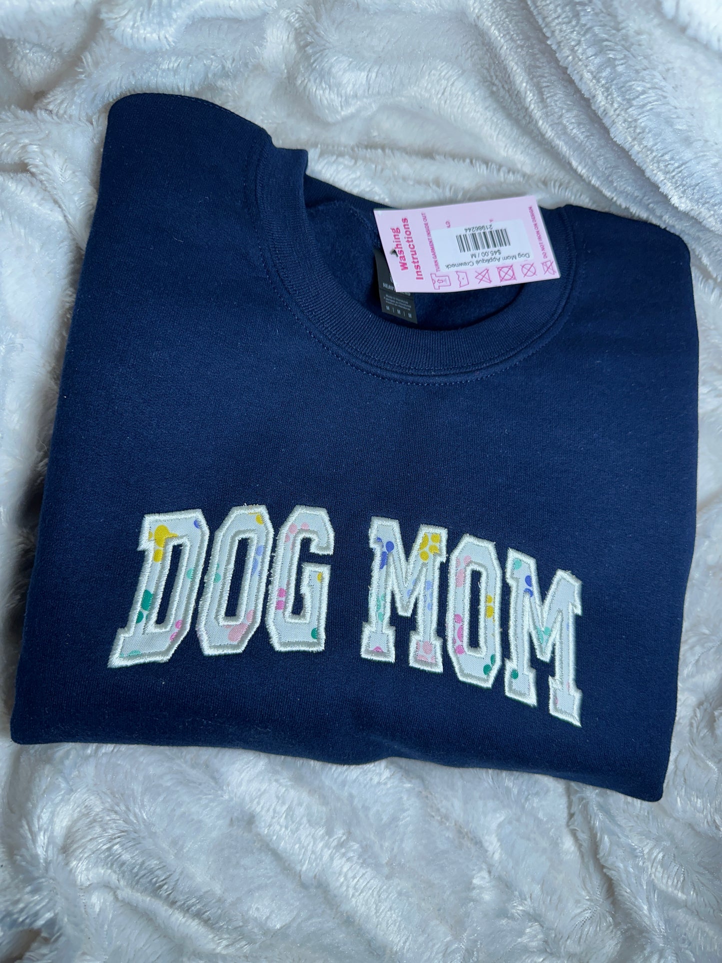 Dog Mom Appliqué Crewneck