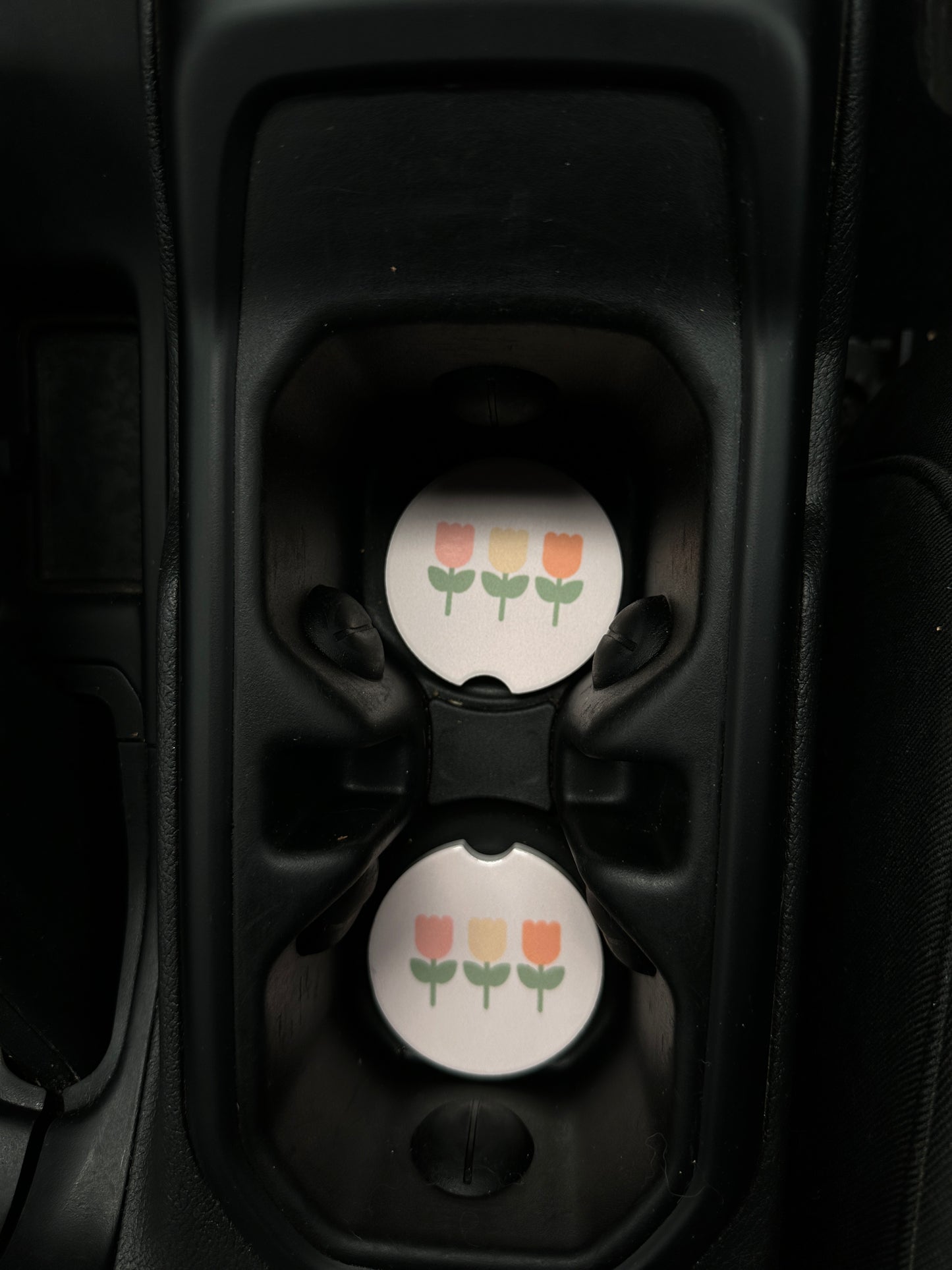 Tulip Ceramic Car Coaster