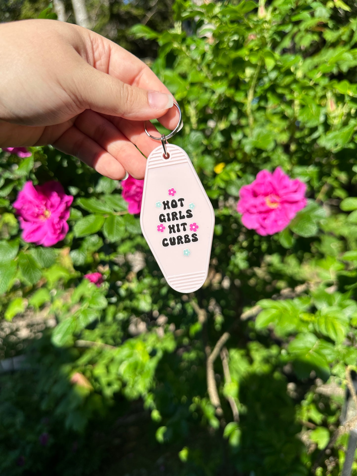 Hot Girls Hit Curbs | Motel Keychain