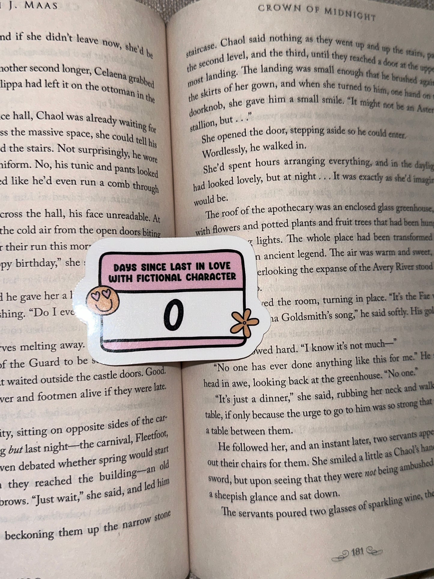 In Love With Fictional Characters Sticker