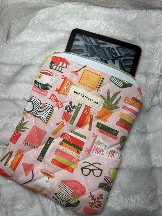 Pink Books E-Reader Sleeve