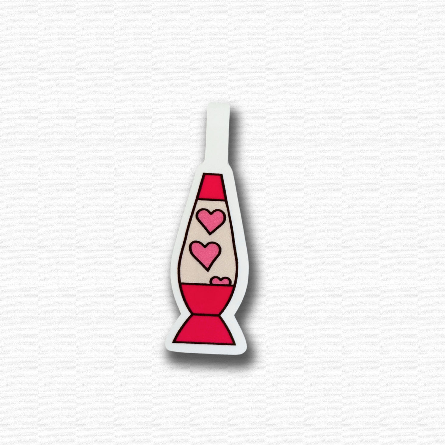 Pink Lava Lamp Magnetic Bookmark