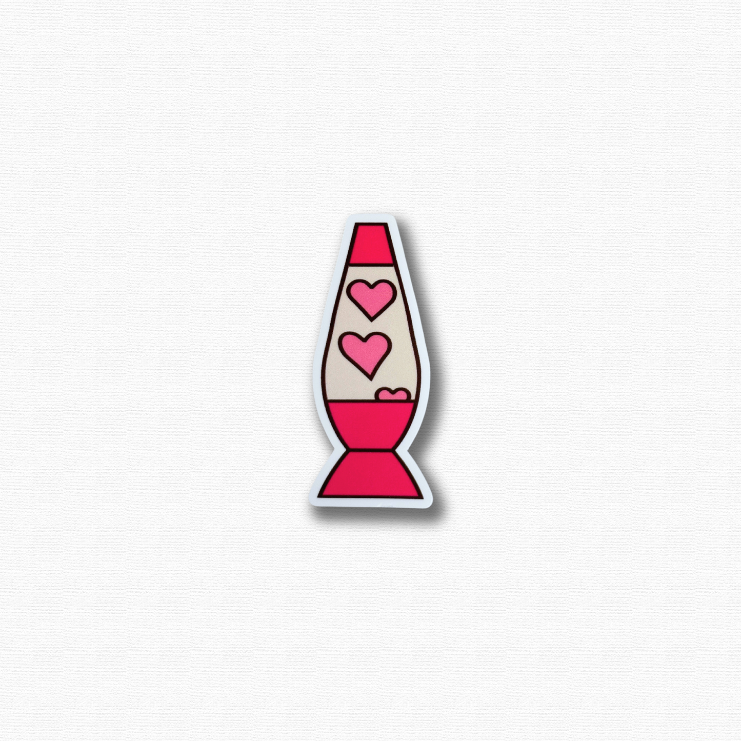 Dark Pink Lava Lamp Sticker