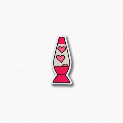 Dark Pink Lava Lamp Sticker