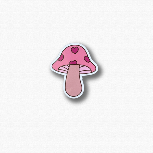 Light Pink Mushroom Sticker