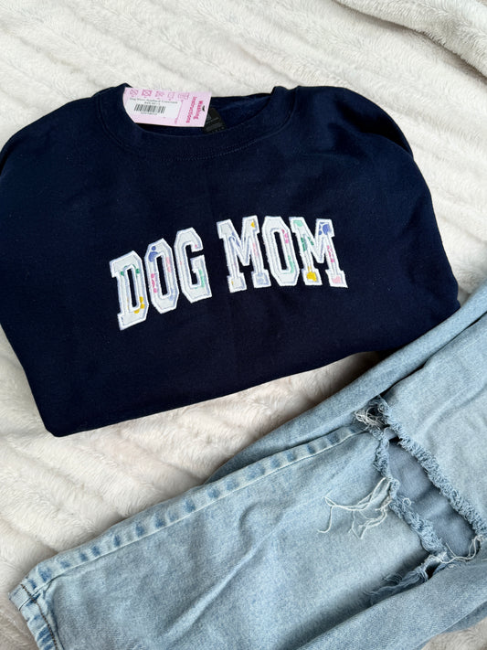 Dog Mom Appliqué Crewneck