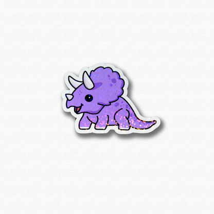 Purple Dino Sticker