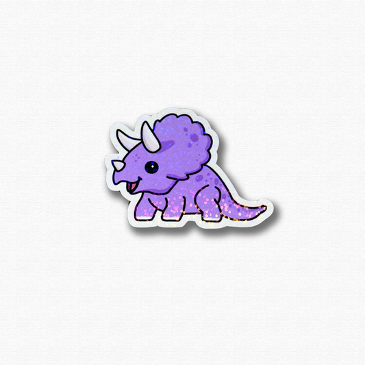 Purple Dino Sticker