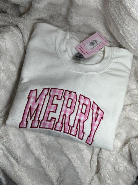 Merry Appliqué Crewneck