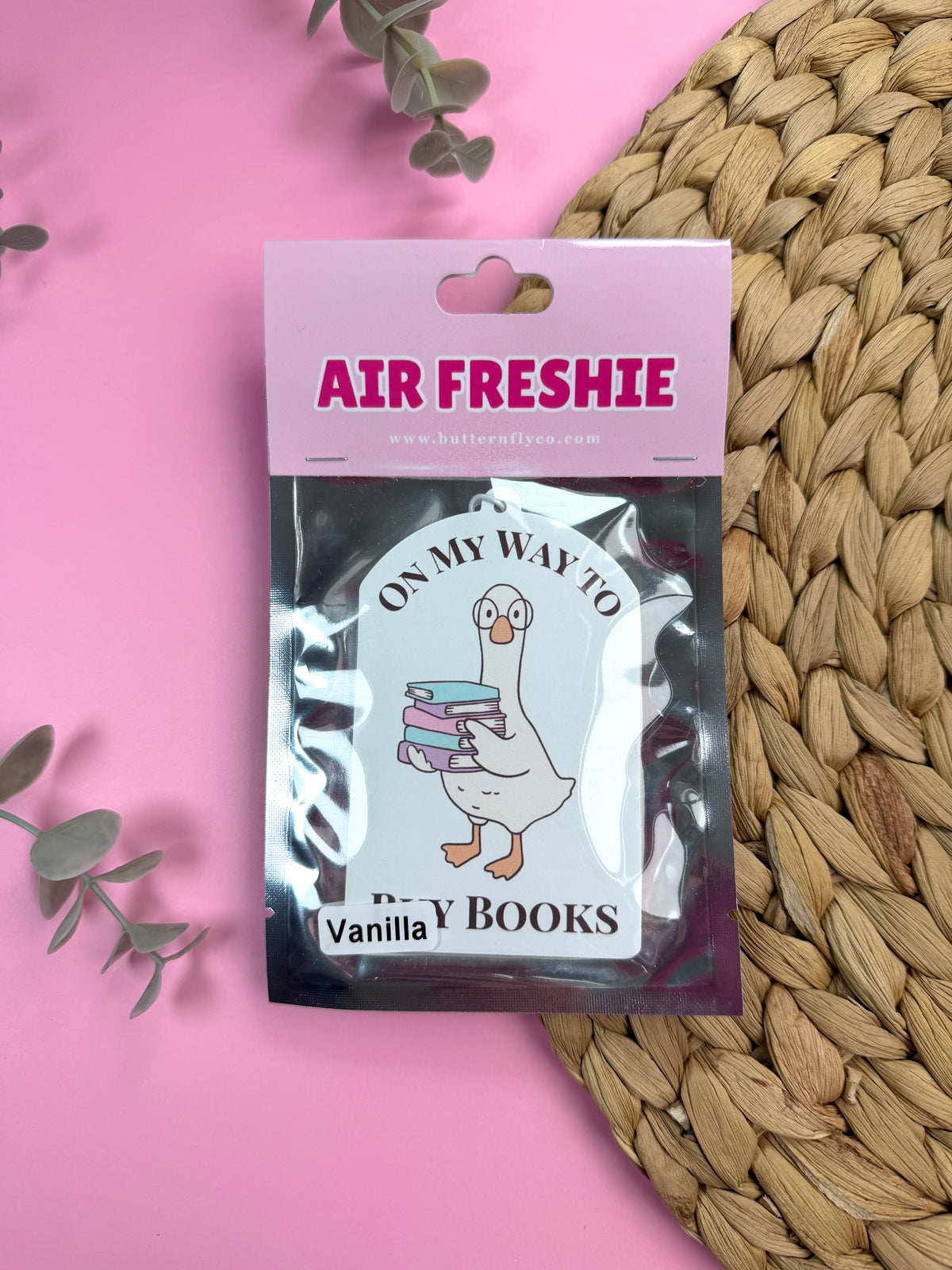 On My Way To Buy Books Car Air Freshie