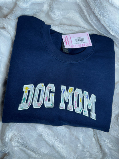 Dog Mom Appliqué Crewneck