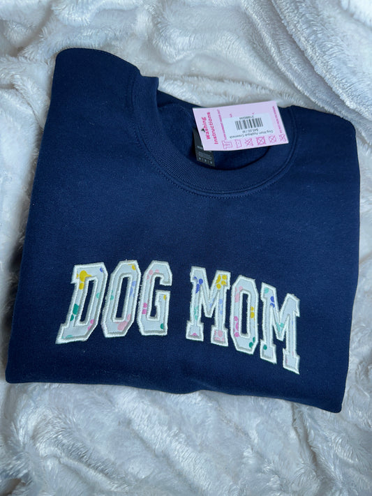 Dog Mom Appliqué Crewneck