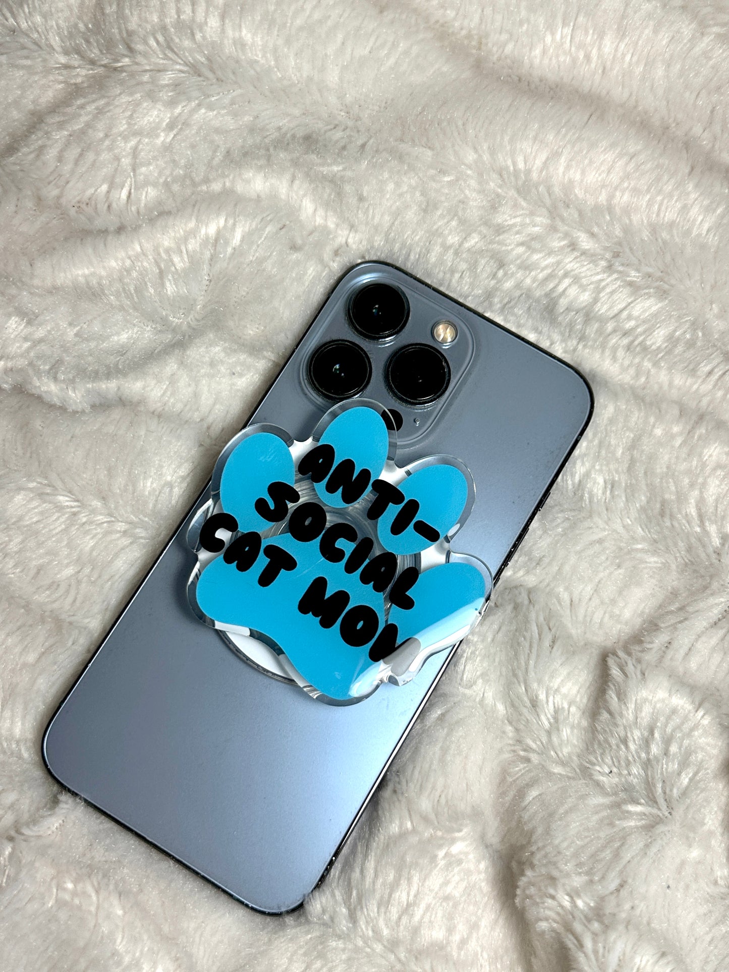 Anti-Social Cat Mom Mag Safe Phone/E-Reader Grip