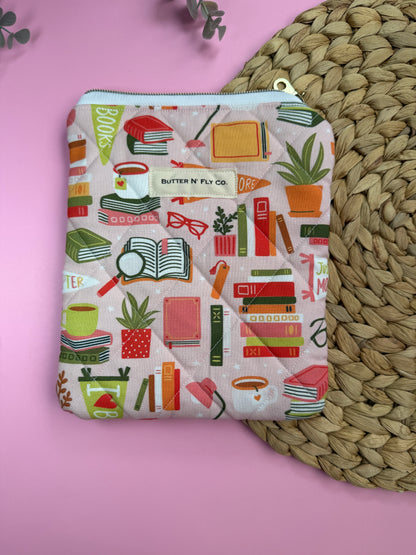 Pink Books E-Reader Sleeve