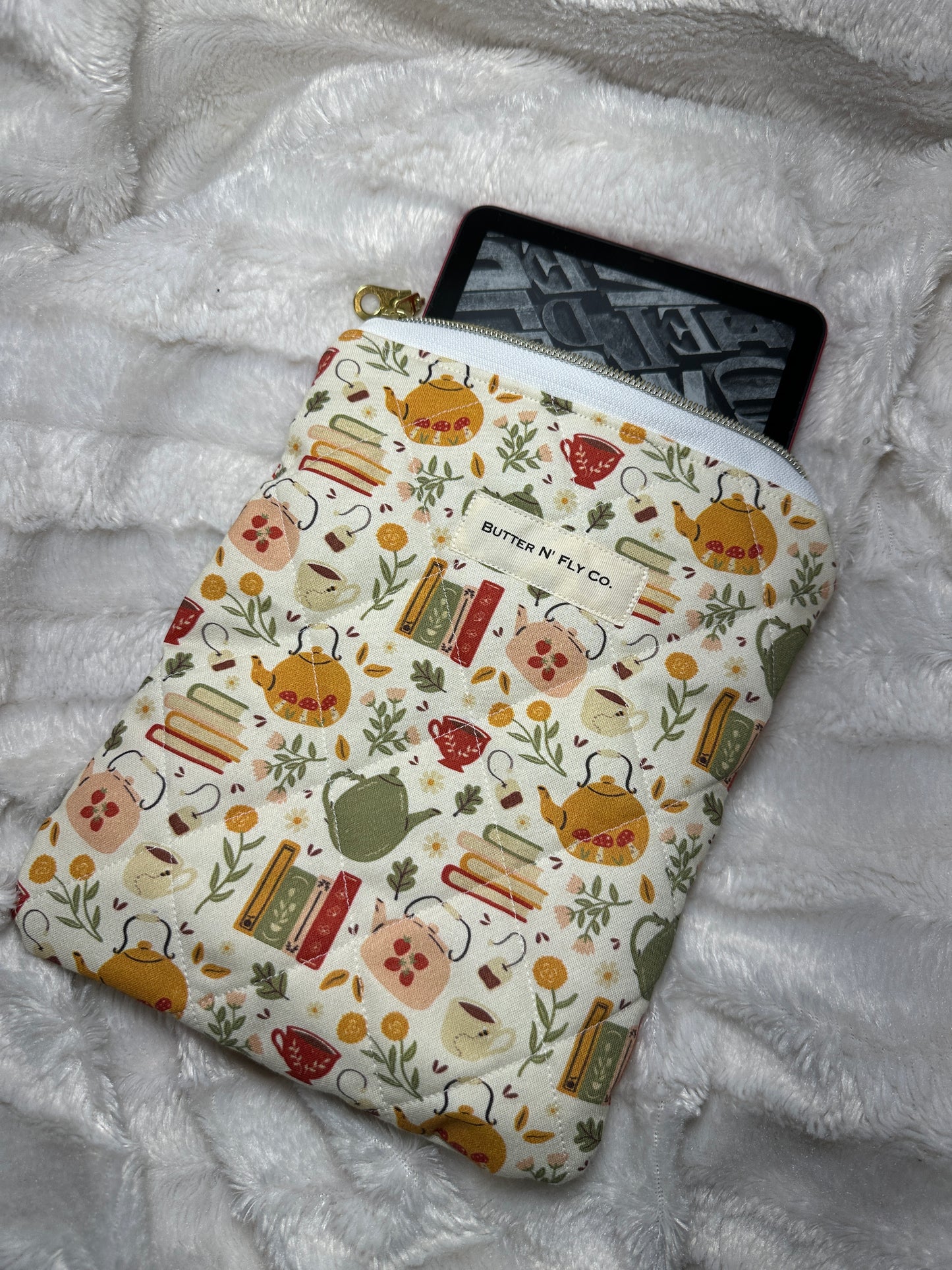 Tea Party E-Reader Sleeve