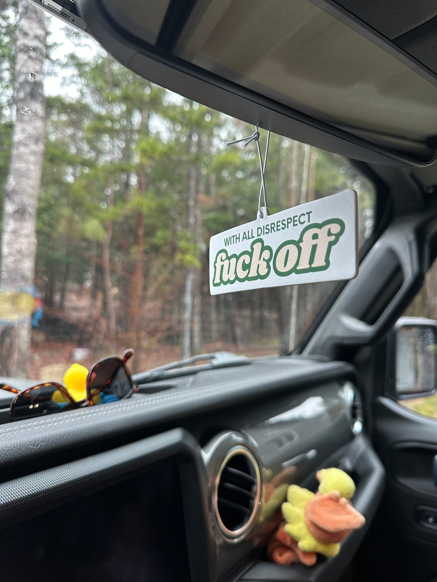 With All Disrespect Car Air Freshie