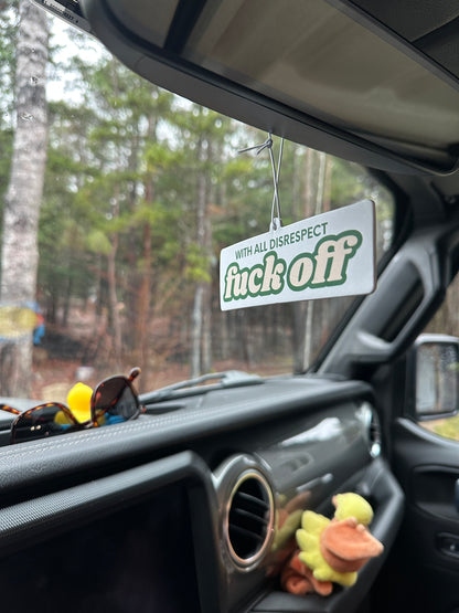 With All Disrespect Car Air Freshie