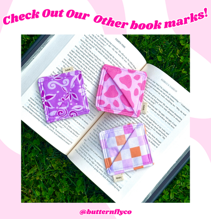 Soft Checkers Corner Bookmark