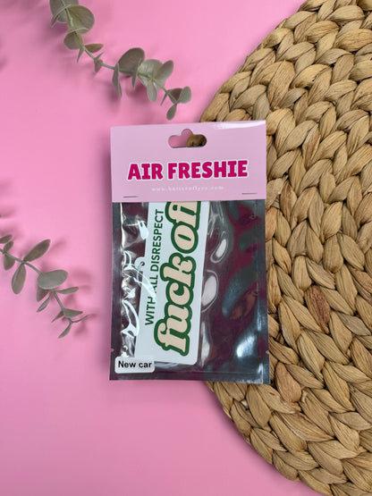 With All Disrespect Car Air Freshie