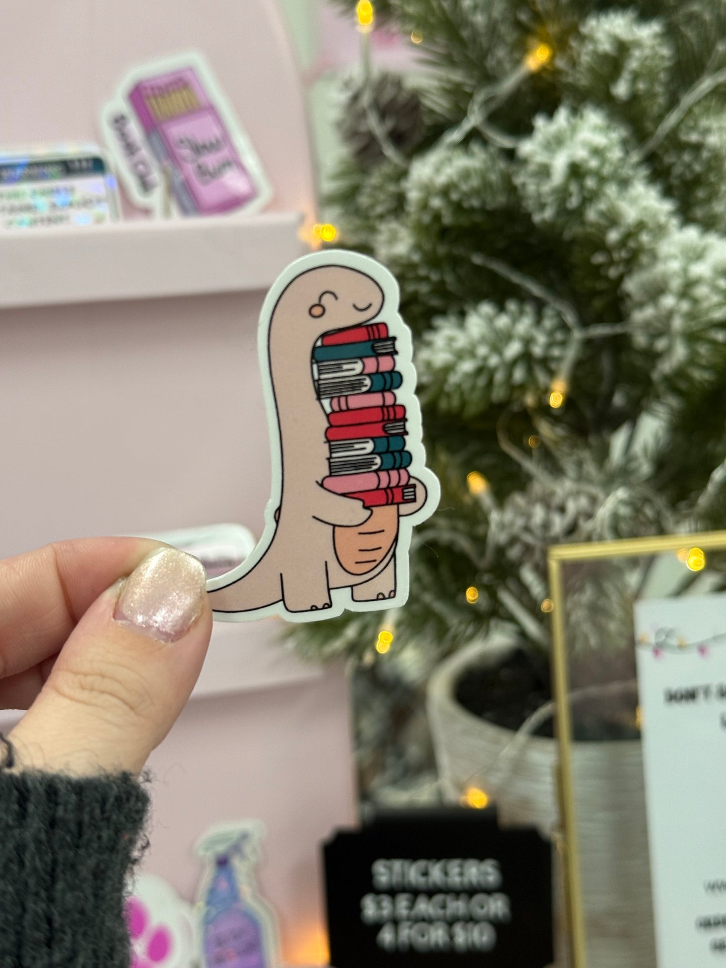 Book Dino Sticker