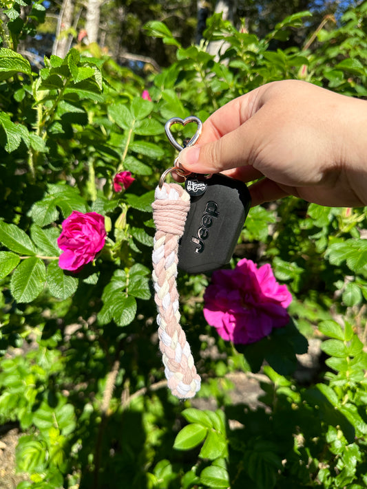 Pink Coco Wristlet Keychain