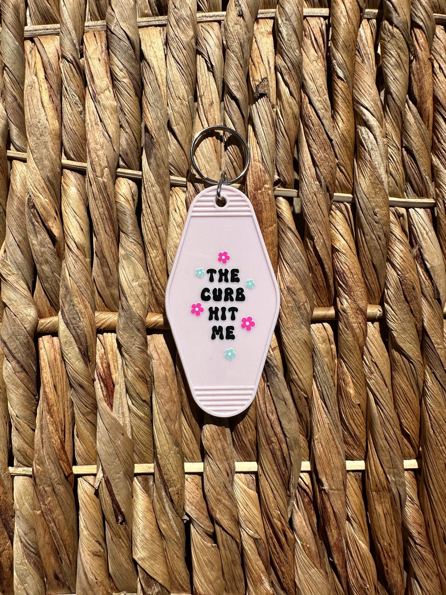 The Curb Hit Me | Motel Keychain