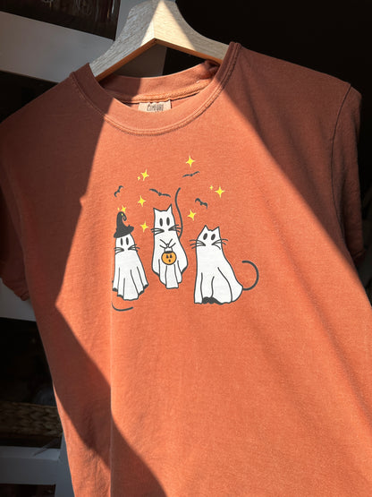 Spooky Ghost Cats T-Shirt