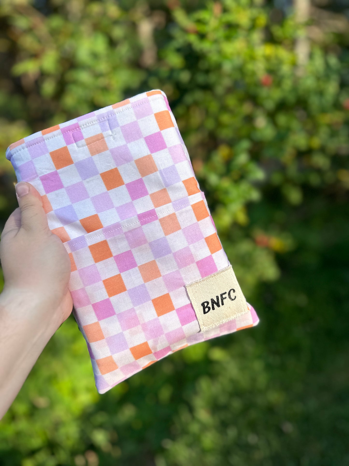 Soft Checkers Book Sleeve