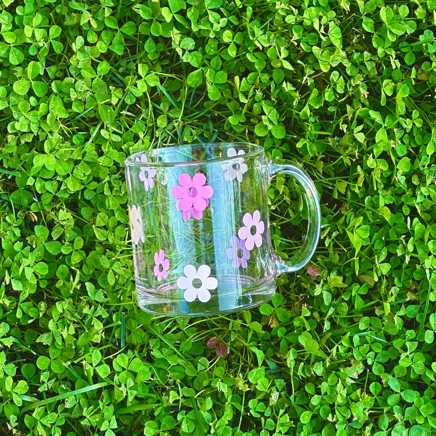 Pink & Purple Flower Mug