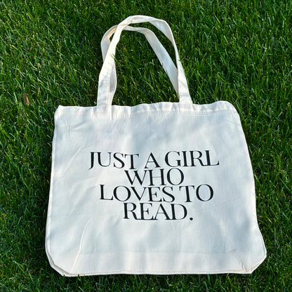 Just A Girl Who Lives To Read Tote Bag