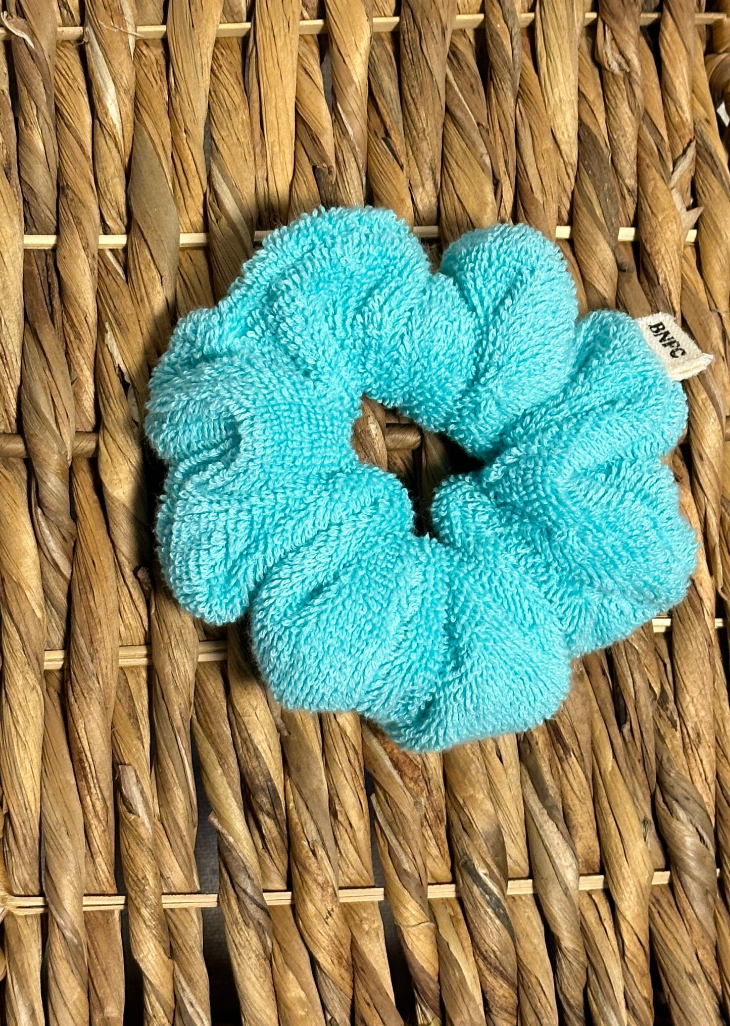 Aqua Towel Scrunchie