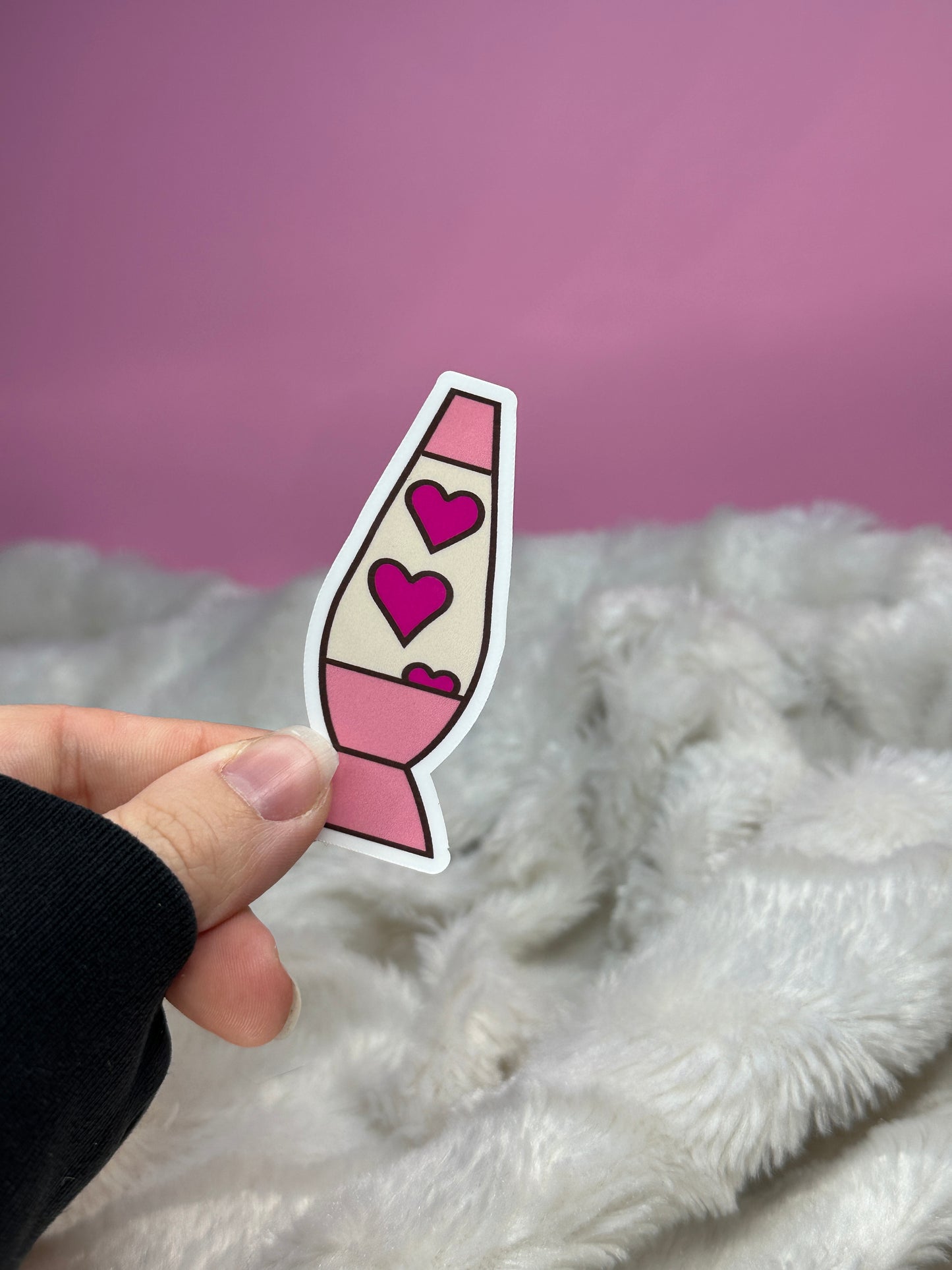 Light Pink Lava Lamp Sticker