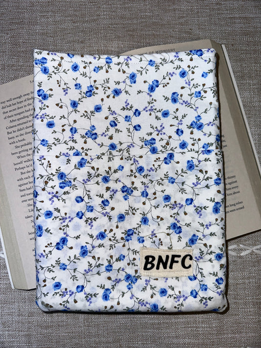 Blue Flower Book Sleeve