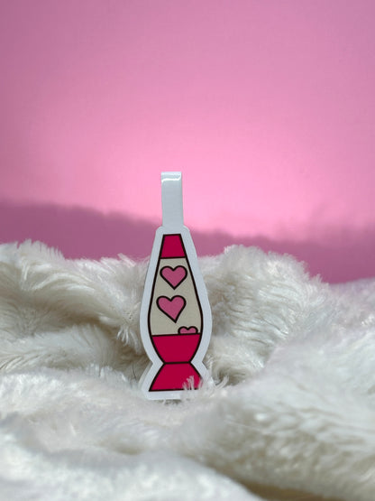 Pink Lava Lamp Magnetic Bookmark