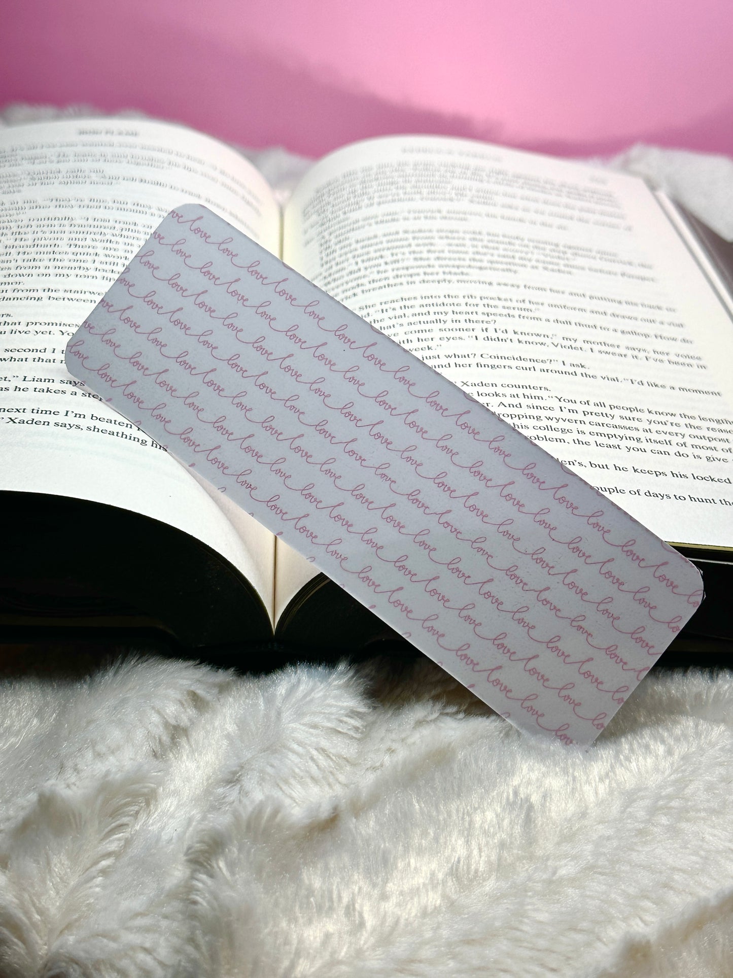 Cursive Love Bookmark