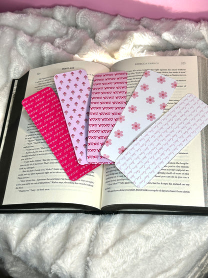 Pink Flower Bookmark